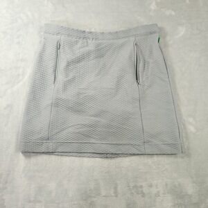 Tail Tech‎ Performance Skort Sz  S Grey Textured Pockets  Golf Pickleball Knee